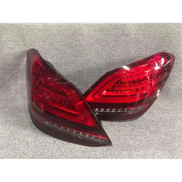 High Quality Upgrade Red LED Rear Tail Lamp for  C Class W205 2014-2018 6000k Color Temperature